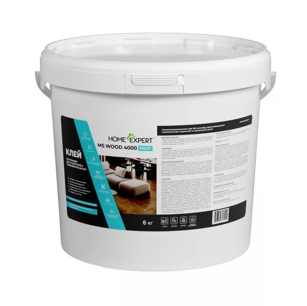 Клей MS для паркетной и инженерной доски Home Expert 4000 MS WOOD PROF